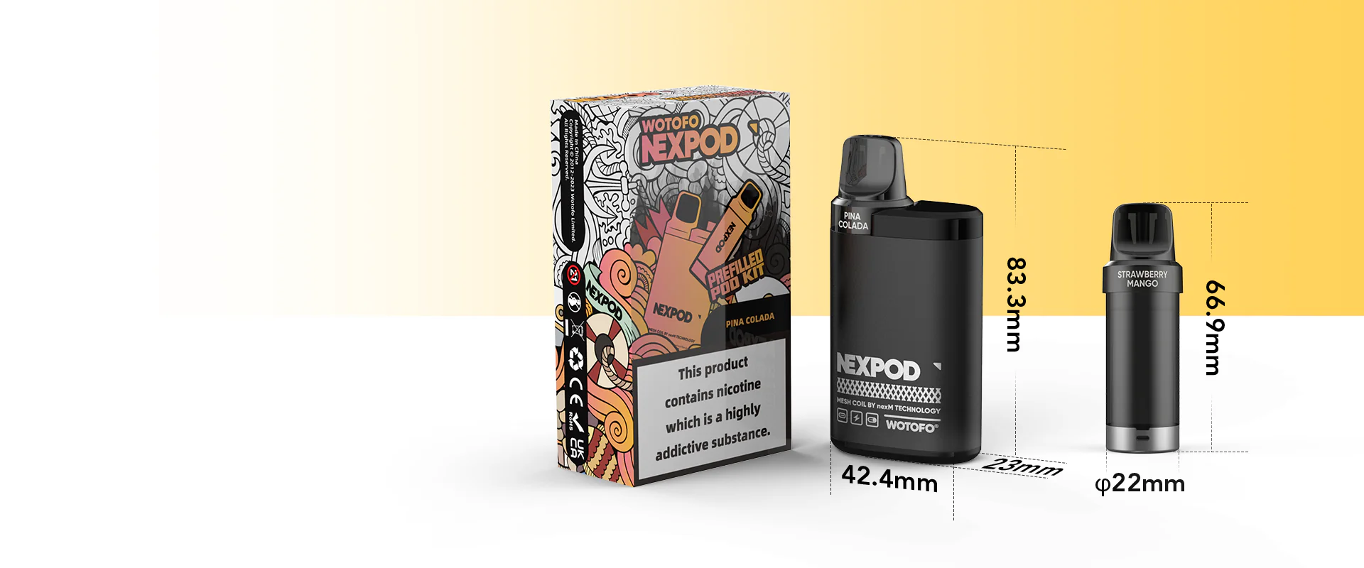 Wotofo nexPOD Prefilled Pod Kit Vape Wholesale Global Wotofo nexPOD Prefilled Pod Kit Vape Wholesale Global