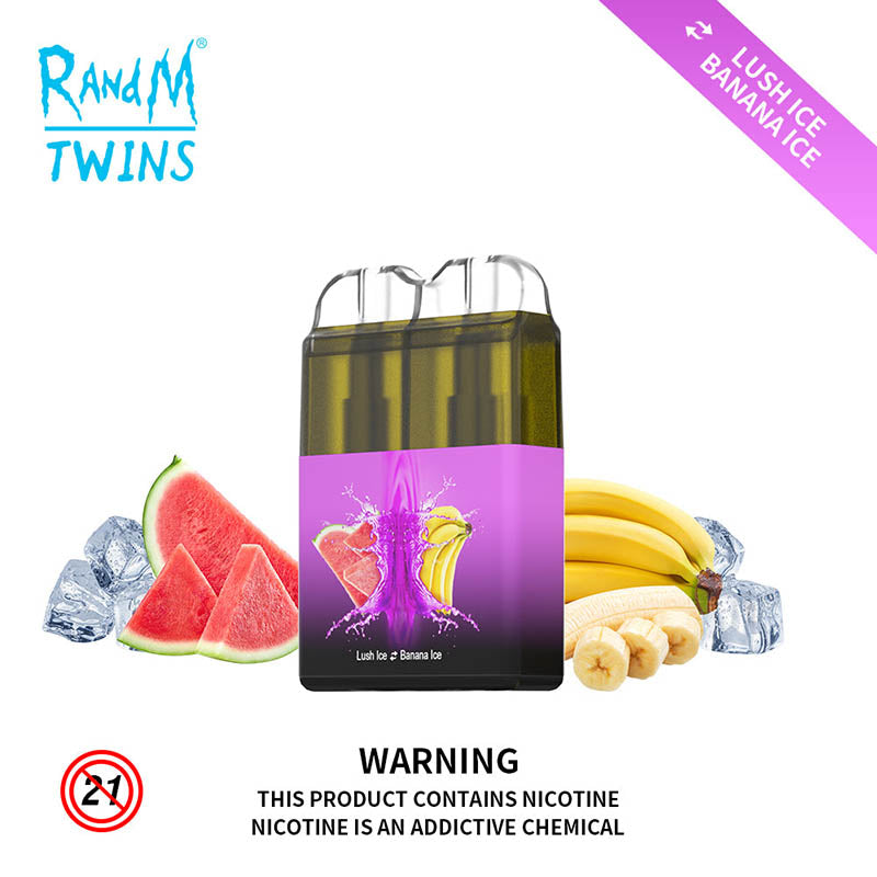RandM Twins 2 In 1 Led Light Disposable Vape