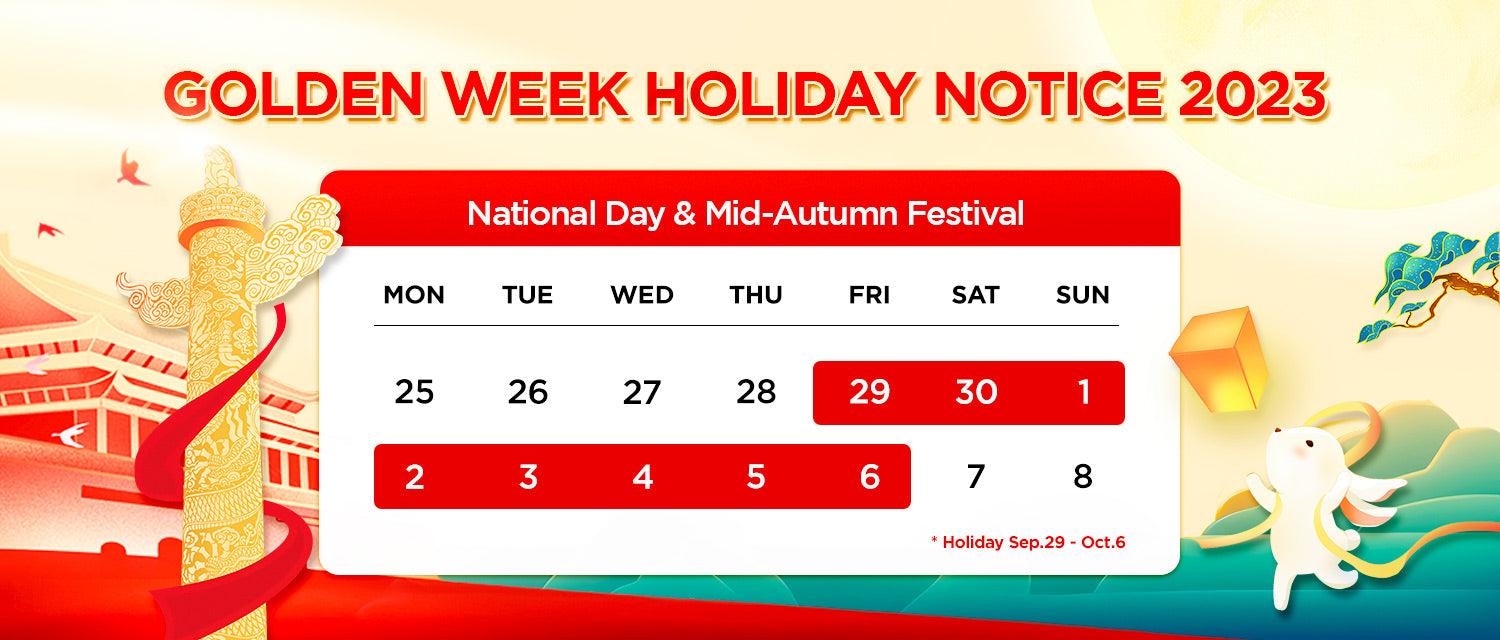 Golden Week Holiday Notice 2023