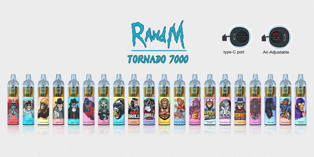 RandM Tornado 7000 Tek Kullanımlık Vape 7000 Puflar