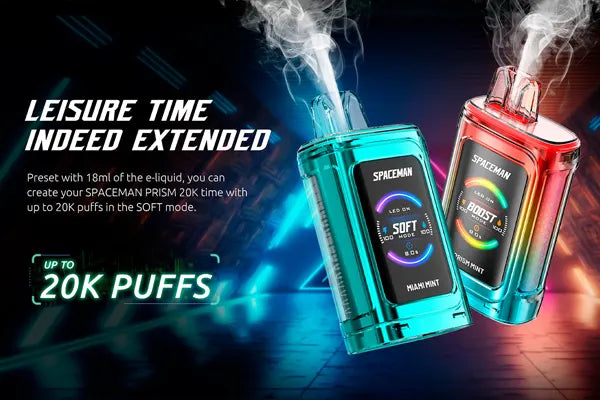 SMOK Test de la cigarette électronique jetable Spaceman Prism 20K