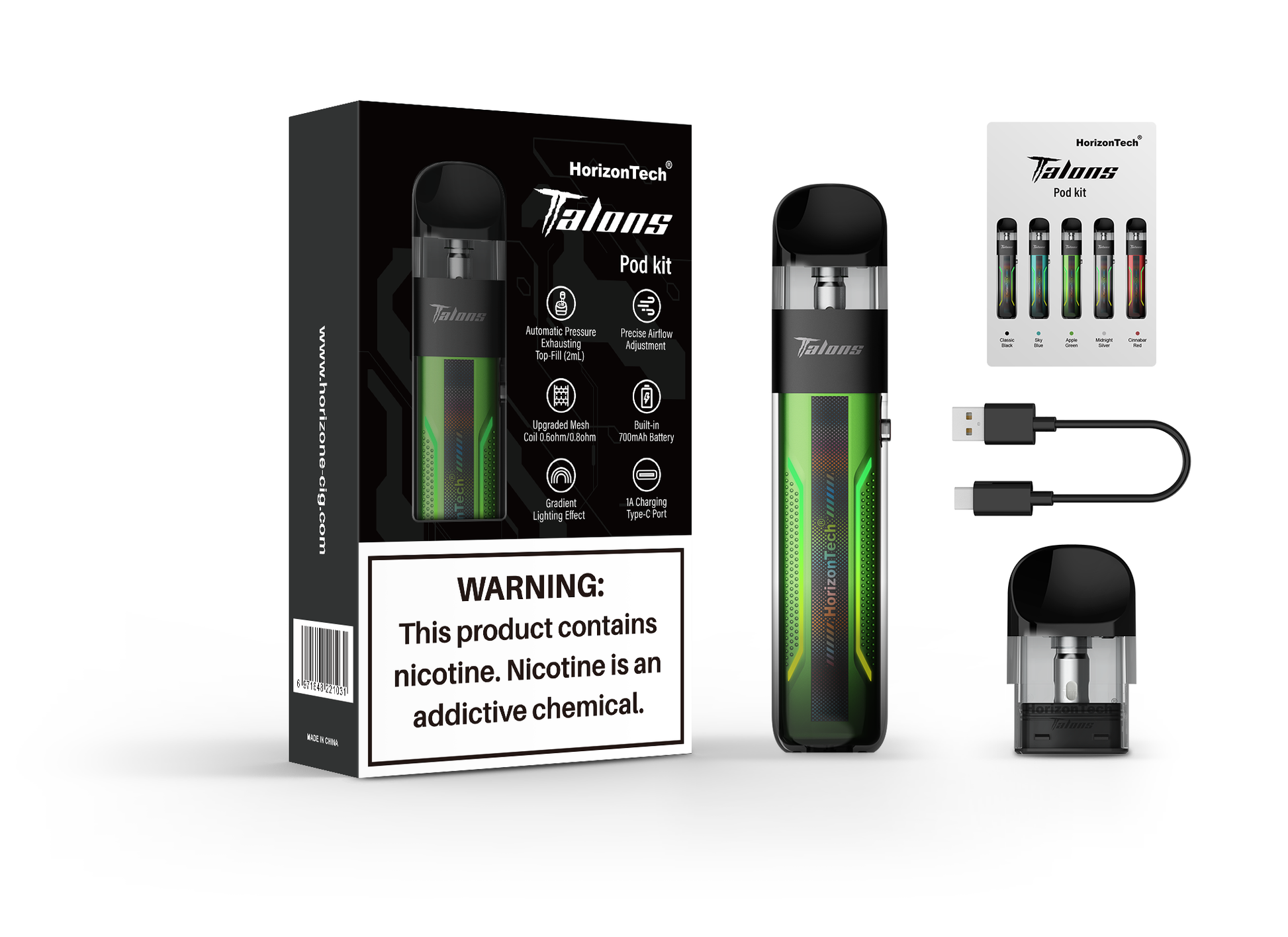HorizonTech Talons Pod System Kit Vape Wholesale Global HorizonTech Talons Pod System Kit Vape Wholesale Global