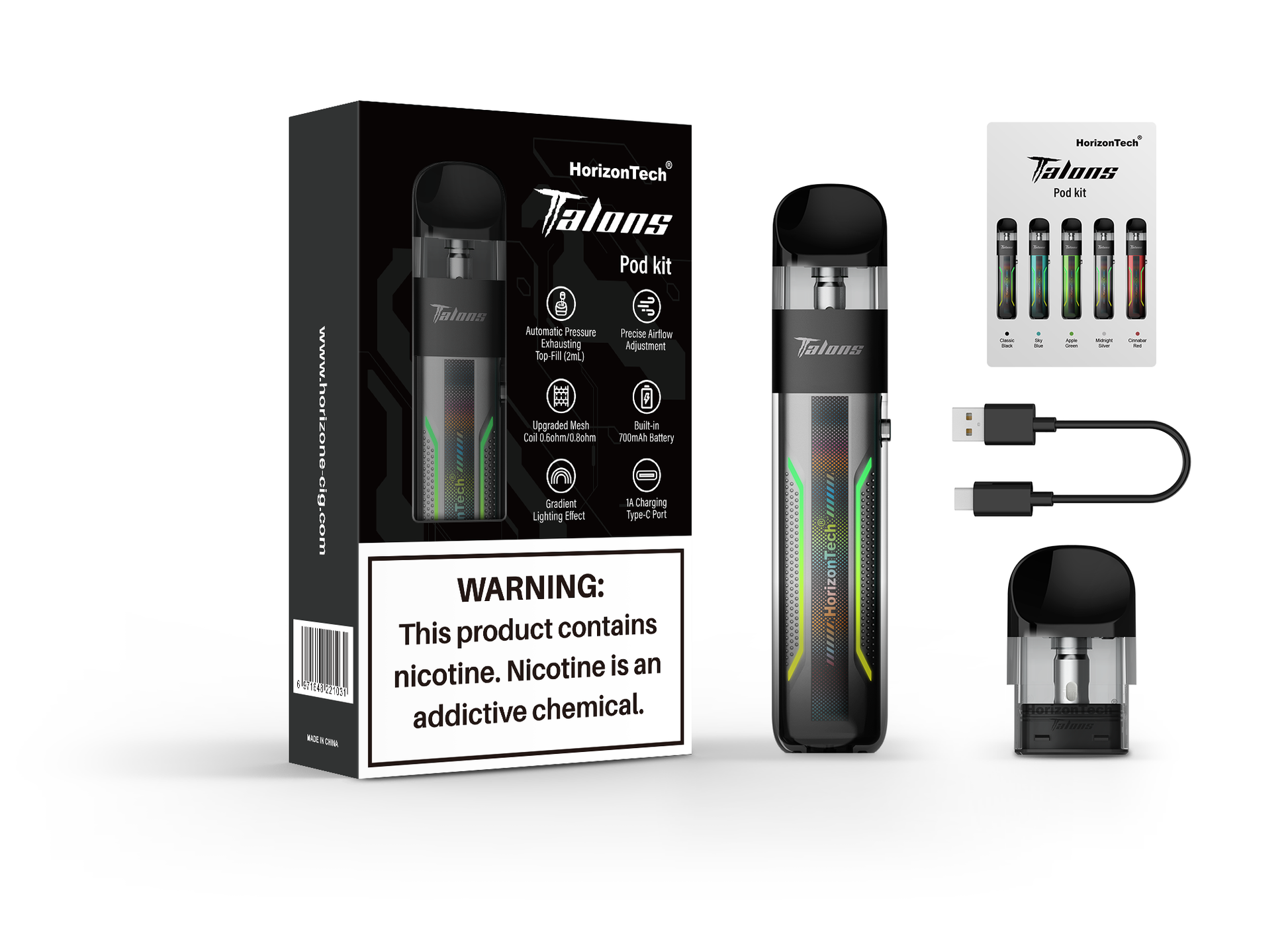 HorizonTech Talons Pod System Kit Vape Wholesale Global HorizonTech Talons Pod System Kit Vape Wholesale Global