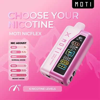 MOTI NICFLEX 40K за еднократна употреба 40000 XNUMX впръсквания