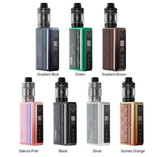 Voopoo Kit Drag 5 177W Box Mod avec atomiseur de réservoir Uforce-X 5.5 ml