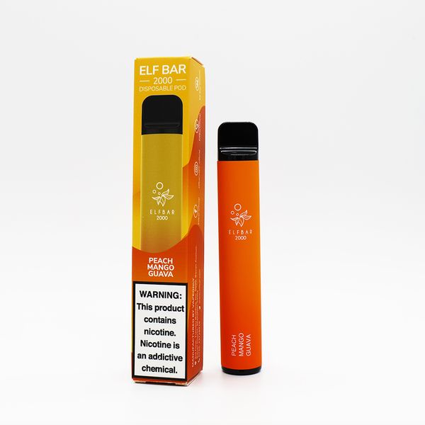 ELF BAR 2000 Tek Kullanımlık Vape 1200mAh 1800 ponponluk-Vape Toptan Satış Global