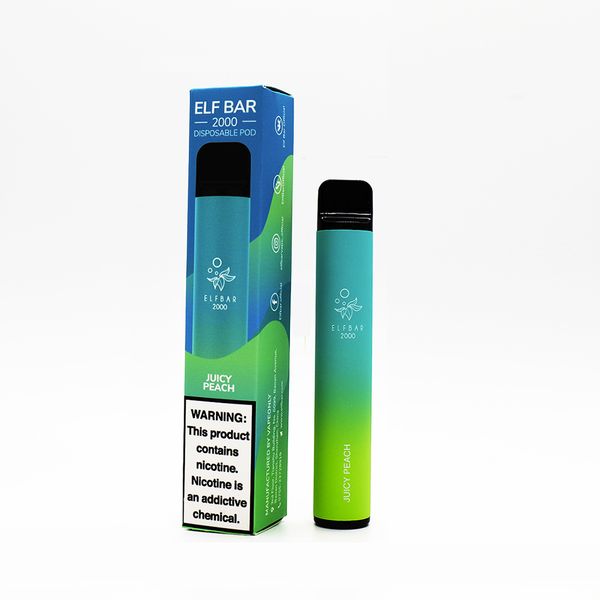 ELF BAR 2000 Tek Kullanımlık Vape 1200mAh 1800 ponponluk-Vape Toptan Satış Global
