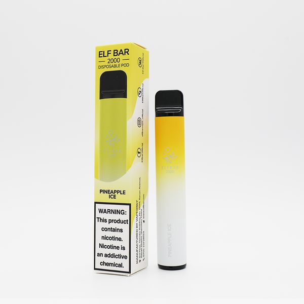 ELF BAR 2000 Tek Kullanımlık Vape 1200mAh 1800 ponponluk-Vape Toptan Satış Global