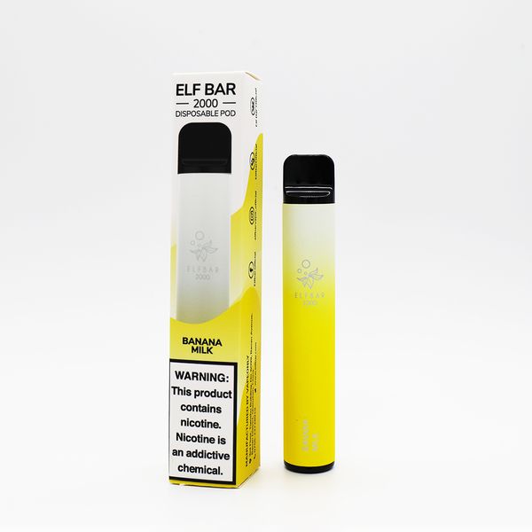 ELF BAR 2000 Tek Kullanımlık Vape 1200mAh 1800 ponponluk-Vape Toptan Satış Global