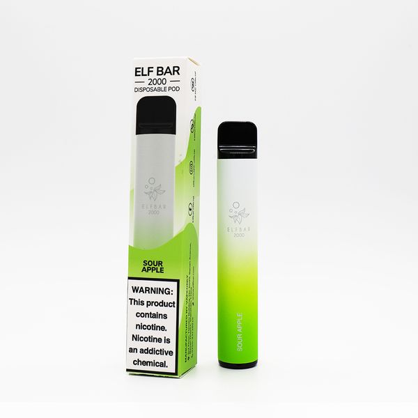 ELF BAR 2000 Tek Kullanımlık Vape 1200mAh 1800 ponponluk-Vape Toptan Satış Global