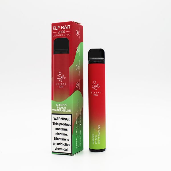 ELF BAR 2000 Tek Kullanımlık Vape 1200mAh 1800 ponponluk-Vape Toptan Satış Global