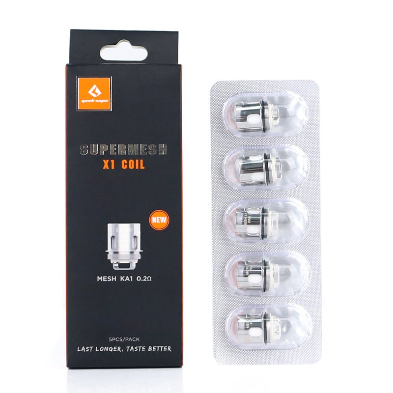 Geekvape Super Mesh X1/X2 Bobinler 5 adet/paket-Vape Toptan Satış Küresel