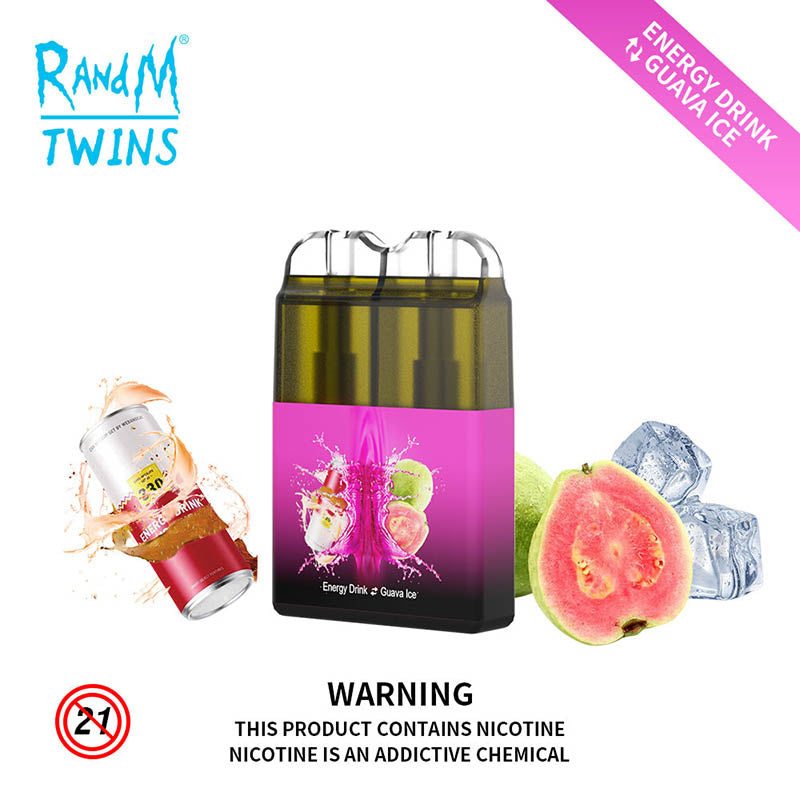 RandM Twins 2 In 1 Led Light Disposable Vape