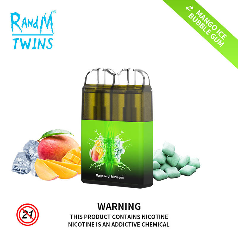 RandM Twins 2 In 1 Led Light Disposable Vape