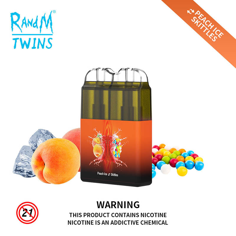 RandM Twins 2 In 1 Led Light Disposable Vape