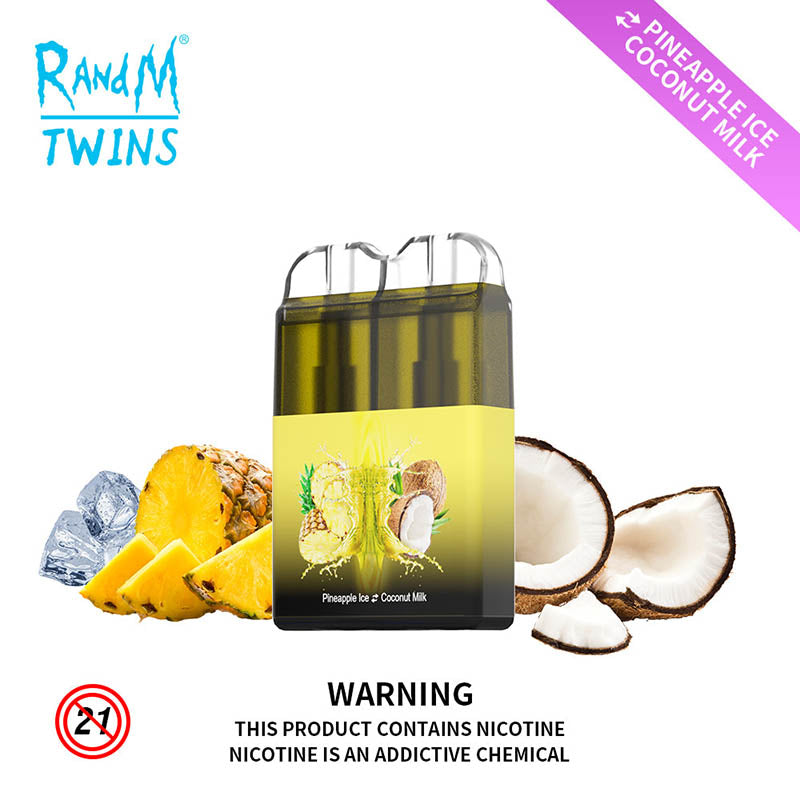 RandM Twins 2 In 1 Led Light Disposable Vape