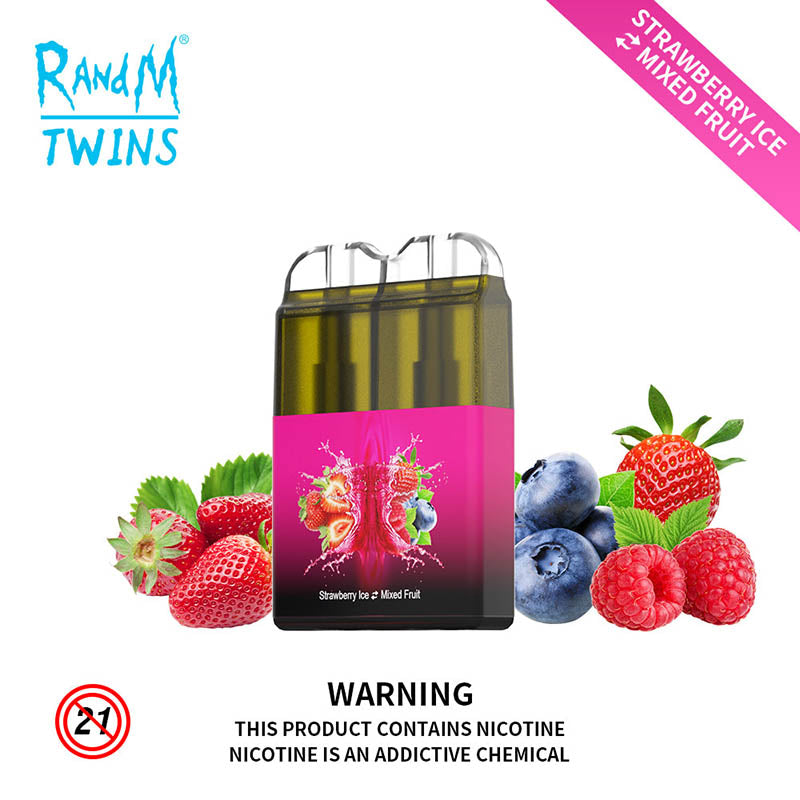 RandM Twins 2 In 1 Led Light Disposable Vape