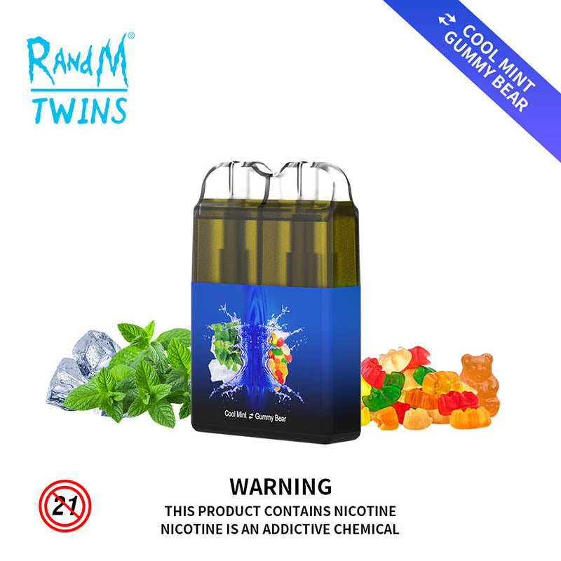 RandM Twins 2 In 1 Led Light Disposable Vape