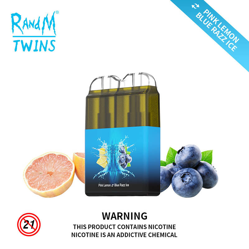 RandM Twins 2 In 1 Led Light Disposable Vape