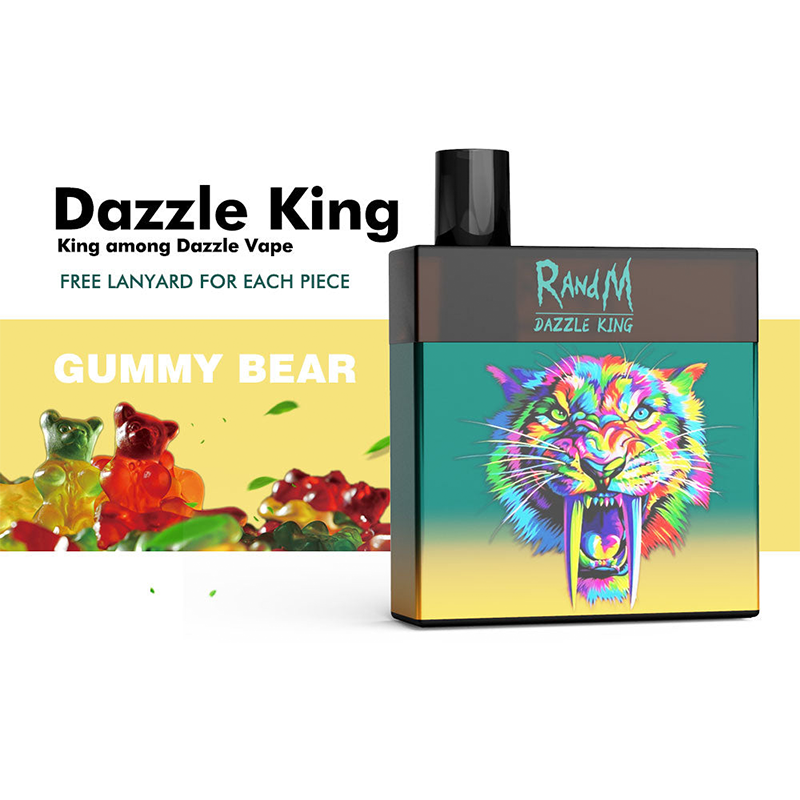 RandM Dazzle King 3000 Led Light Glowing Disposable Vape 3000 Puffs