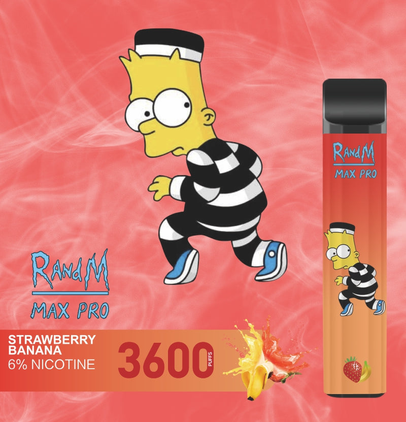 RandM Max Pro Cartoon Style Tek Kullanımlık Vape 3600 Puffs