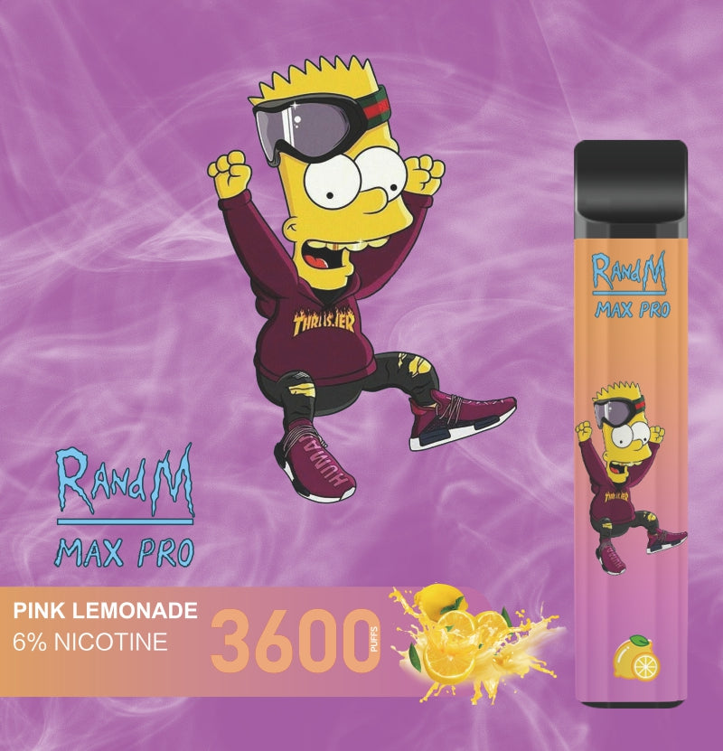 RandM Max Pro Cartoon Style Tek Kullanımlık Vape 3600 Puffs
