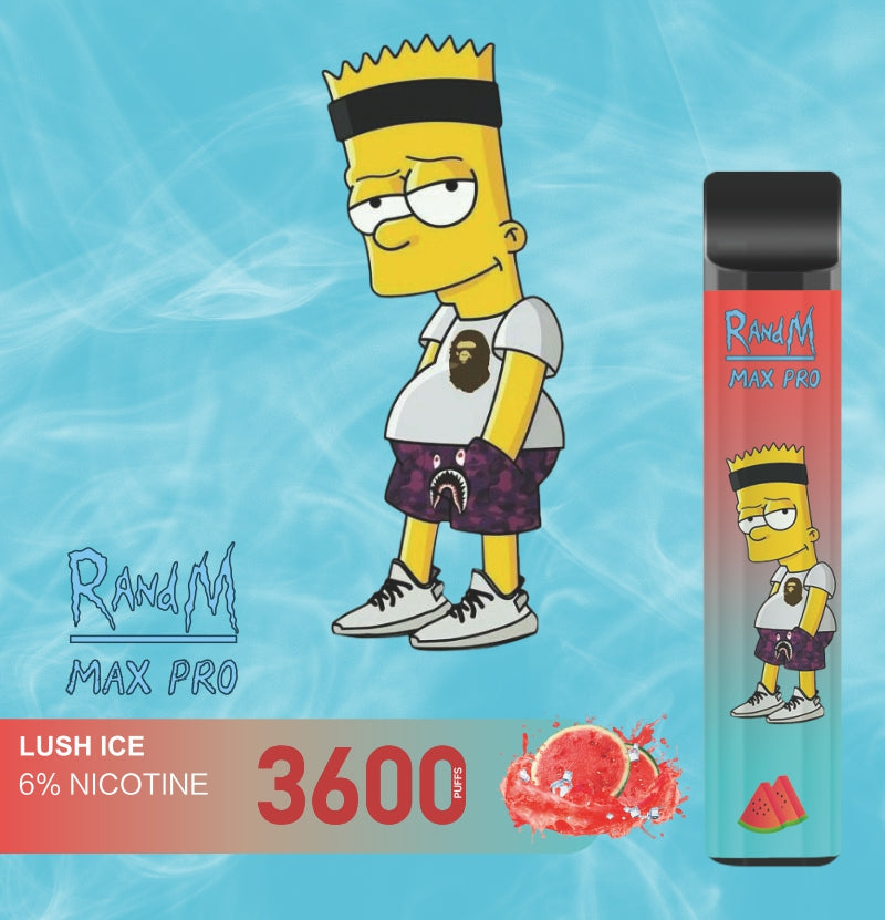 RandM Max Pro Cartoon Style Tek Kullanımlık Vape 3600 Puffs