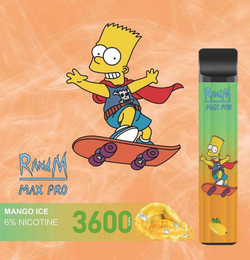 RandM Max Pro Cartoon Style Tek Kullanımlık Vape 3600 Puffs
