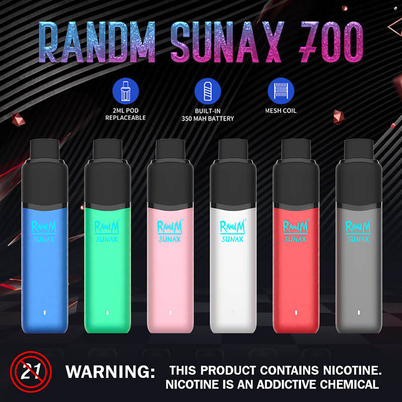 RandM Sunax 700 Pod Değiştirilebilir Tek Kullanımlık Elektronik Sigara Kiti