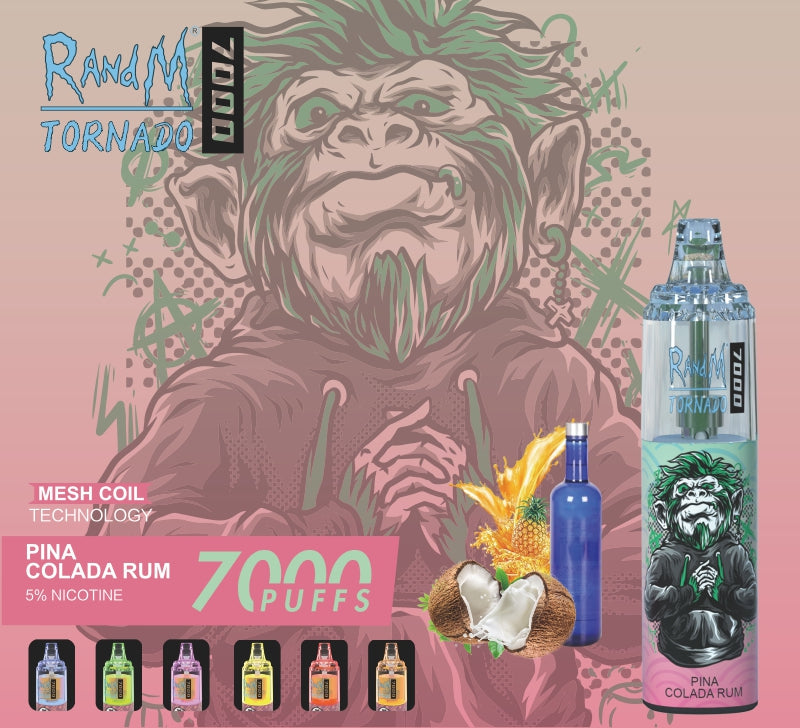 RandM Tornado 7000 一次性 Vape 7000 泡芙