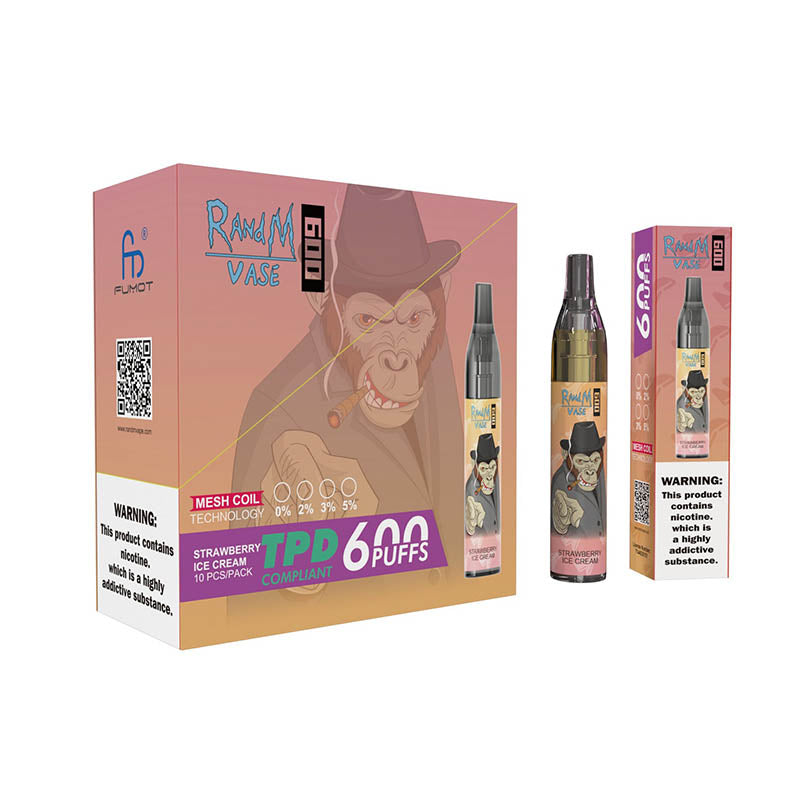 RandM Vase 600 Tek Kullanımlık Vape 600 Puflar