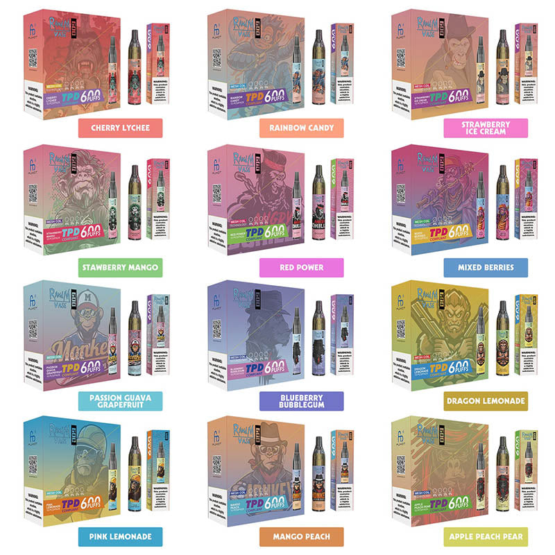 RandM Vase 600 Tek Kullanımlık Vape 600 Puflar